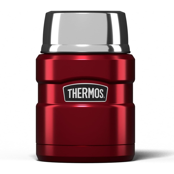 Термос King Thermoskanne / Thermosflasche для їжі, 0.47 л, нержавіюча сталь, Червоний (Cranberry Red)