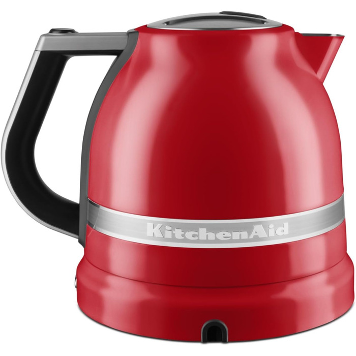 KitchenAid Kettle with temperature setting from 50 to 100°C | Tea kettle with temperature display and scale filter 1.5L | Electric 2400 Watt | Stainless steel (Empire Red) 1.5 Liter Red
