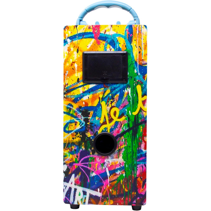 Караоке DYNASONIC з 2 мікрофонами, портативна караоке-машина, Bluetooth-колонки, USB та SD-картрідер, світлові ефекти, подарунок для дітей 5-13 років (Model 22 lights)