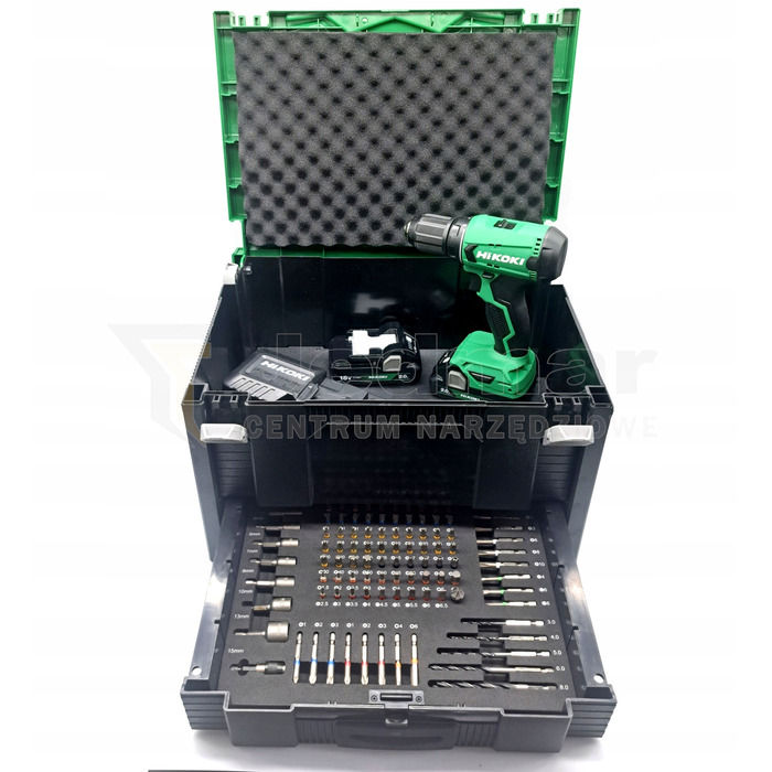 Дриль-шурупокрут Hikoki DS18DA WCZ у кейсі, 2x2,0 Аг, 18 В, 50 Нм
