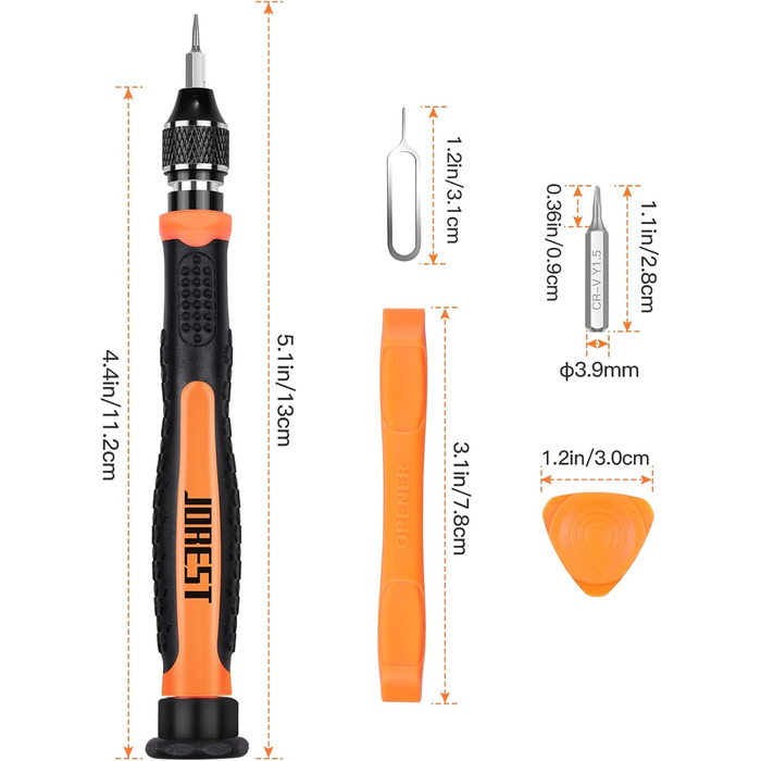 JOREST 155 в 1 Мініатюрний Електричний Набір Викруток, Інструмент для Ремонту Macbook, Laptop, PC, RC, PS5, Switch, Xbox, iPhone, Окуляри, Годинники