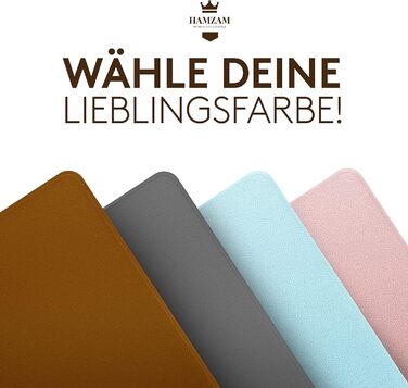 Підкладка під стіл HAMZAM PU Leder 90x40 см - преміум якість, з інтегрованим ковриком для миші (Колір: Коричневий)