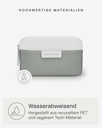 Kapten & Son Bauchtasche Bergen: Сумка через плече (бананка) - М'ятний, 0.8 л | Для жінок та чоловіків | Ідеально для подорожей, міста та повсякденного використання