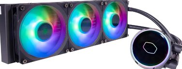 Cooler Master MasterLiquid PL Flux: Система водяного охолодження CPU з 2 x 120мм вентиляторами, білий (360, Flux)