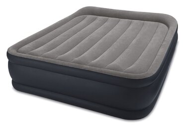 Надувний матрац Intex Deluxe Pillow Rest Queen з вбудованим електричним насосом 152x203x42 см