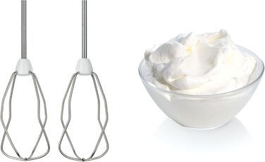 Ручний міксер Bosch MFQ3540: 2 вінчики, 2 гаки для тіста, пюрірувач, 5 швидкостей, 450 Вт, білий