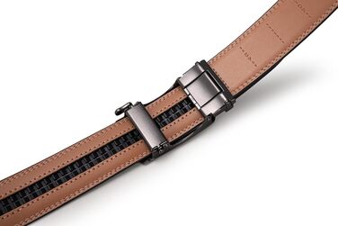 Чоловічий шкіряний ремінь на пряжці, 35 мм, 125 см (для обхвату талії 92-107 см) - чорний