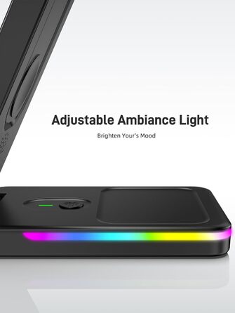 Зарядна станція індуктивна 3-в-1 для Google Pixel Watch 3/2, Pixel 10/9/9 Pro/8/8a/7 та Pixel Buds Pro 2 (складна, бездротова)