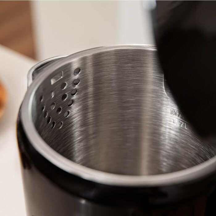 Cecotec Thermosense 500 Touch Electric Kettle - 1.7L, Stainless Steel, 5 Temperature Settings, Touchscreen, 360° Swivel Base