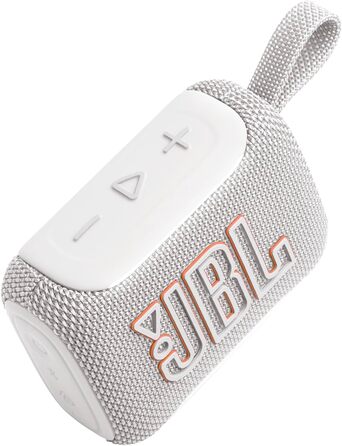 JBL Go 5 – Портативна Bluetooth колонка, біла: Водонепроникна, до 10 годин відтворення, потужний бас