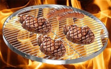 Stainless Steel Grill Grate Swivel Grill Suitable - Stainless Steel 18/0 ASI 430 Nickel-Free - Ø 50 cm