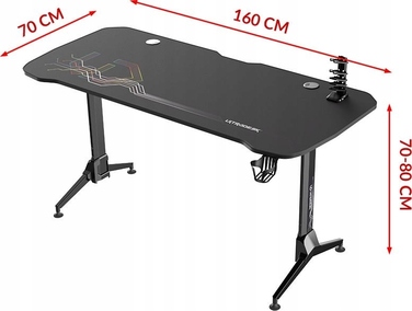 Ігровий стіл Ultradesk 160 x 70 x 70 см