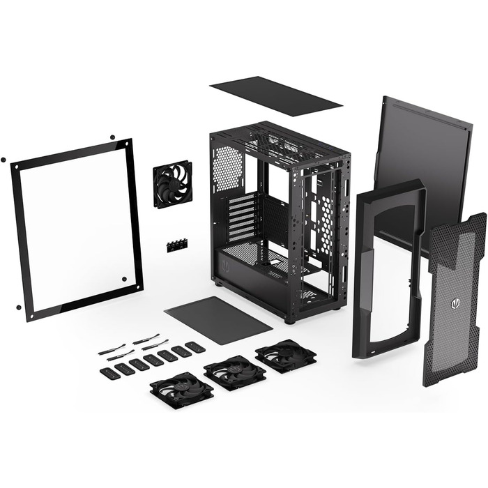 Корпус для ПК Endorfy Regnum 400 Air ATX, загартоване скло, 4 вентилятори 120мм