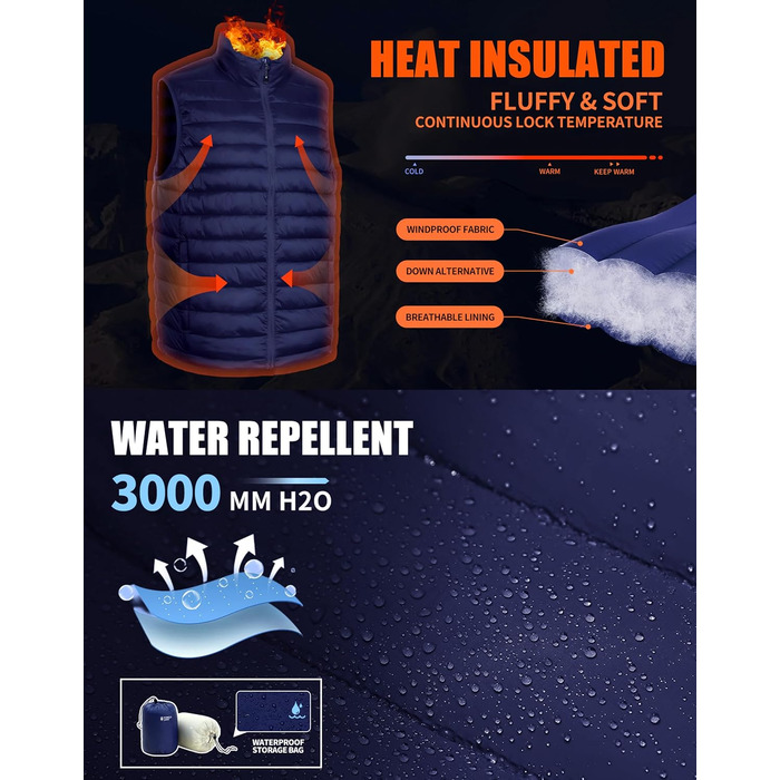 Чоловіча тепла куртка Pioneer Camp Leichte Pufferwete - комфорт та захист для роботи та відпочинку (L, Синій)