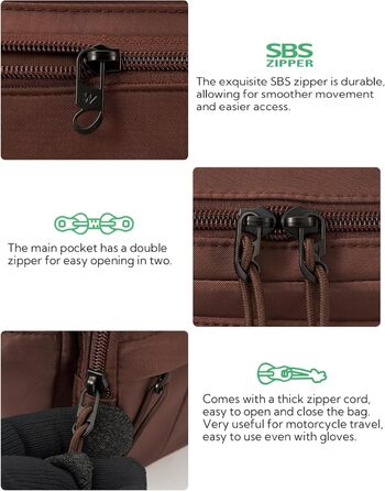 WATERFLY Поясна сумка на пояс для чоловіків та жінок: спортивна, стильна фанна-сумка, бананка для фестивалів, подорожей, прогулянок з собакою, MTB, унісекс (Темно-коричнева)