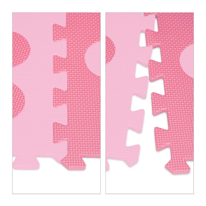 Relaxdays Puzzle Mat Flower Pattern