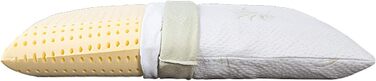 Подушка EVERGREENWEB 40x80 см, 9 см, ортопедична, 100% Memory Foam, знімний чохол алое вера та бавовна, для болю в шиї, медичний пристрій