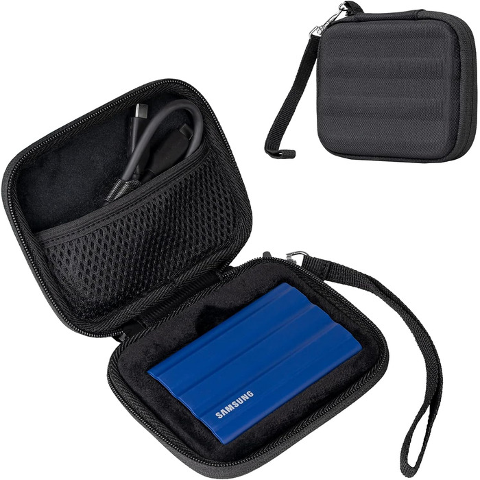 Чохол ProCase для SSD Samsung T7/T7 Touch (500GB/1TB/2TB) - міцний, захисний, чорний