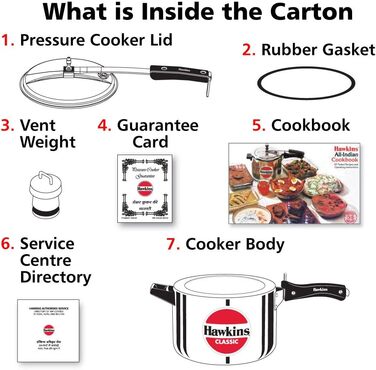 Швидковарка Hawkins Classic CL8W з алюмінію, 8 л, срібна