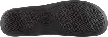 Тапочки чоловічі Isotoner з піною Memory Foam та підошвою для дому та вулиці (Large, Microterry Ash)