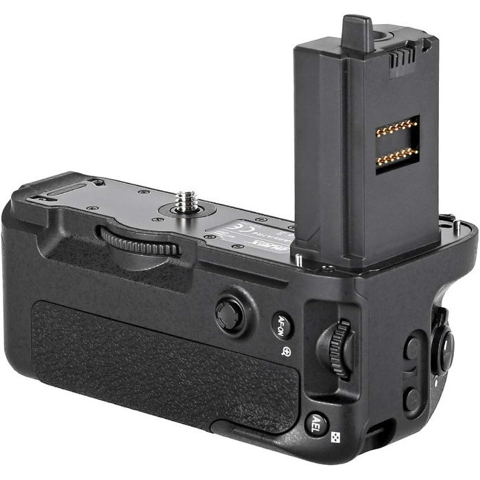Грип для камери Sony Alpha (A7RIV, A7SIII, A7IV, A9II) з подвійним акумулятором, подібний до VG-C4EM, чорний