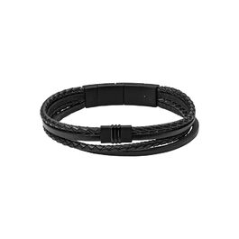 Годинник Fossil Vintage Casual чоловічий шкіряний або з нержавіючої сталі з застібкою-карабіном, класичною застібкою або розкладним браслетом, колір онікс