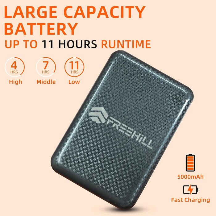 Обогревні шкарпетки Freehill Erinowolle для чоловіків та жінок, USB-зарядка, для холодної погоди, висота до коліна, сірі (L)