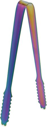 Homiu Stainless Steel Cocktail Shaker Set (550ml) with Rainbow Design, shimmering stainless steel, 5-piece: strainer, 2 jiggers (15/30ml)