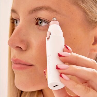 Електричний пристрій для видалення волосся Remington BareMe WFS200: 2-в-1 (рашер та тример для брів), для обличчя (верхня губа, підборіддя, щоки), водостійкий, з LED-підсвічуванням, USB-C, щітка, захисна кришка