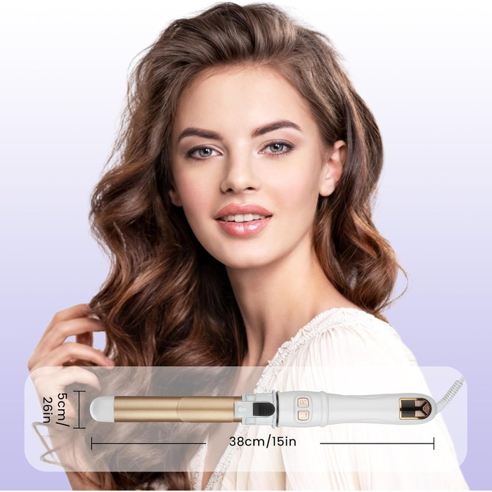 Автоматичний плойка для волосся SOWINK 32mm з LCD дисплеєм, 14 температурних режимів, 100-230°C, для створення природних локонів