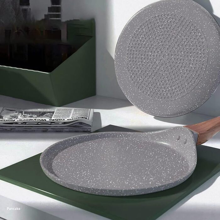 Сковорода для тортильї Comal з антипригарним покриттям, сіра алюмінієва, для індукційних плит, сковорода для млинців та крепів