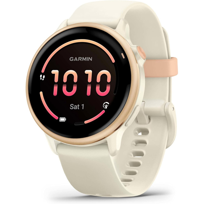 Розумний годинник Garmin vívoactive 6 42mm: AMOLED, 80+ спортивні програми, 11 днів роботи від акумулятора, Garmin Pay