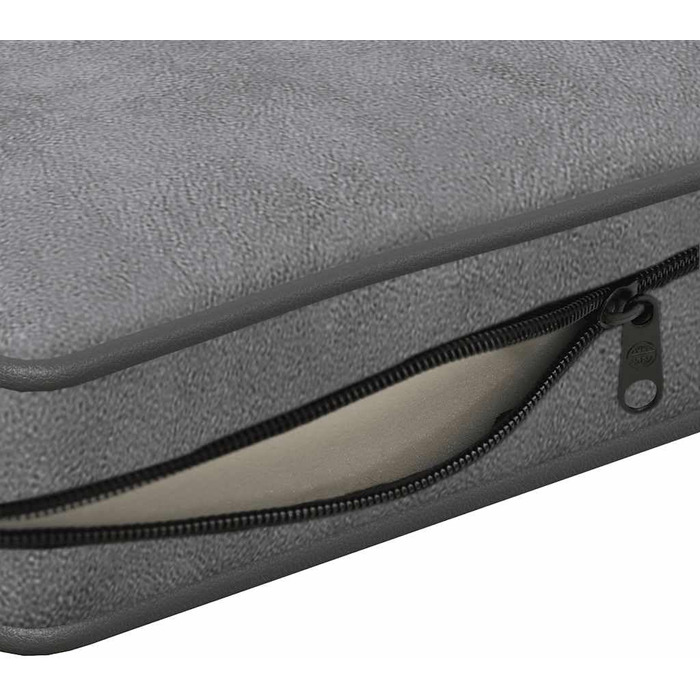 Софа для собак VidaXL, темно-сіра, 72x45x30 см, плюшеве ліжко для собак/кішок