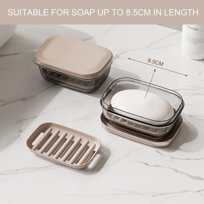 Миска для мила з водовідведенням, водонепроникна, знімна, для кемпінгу, подорожей, ванної кімнати