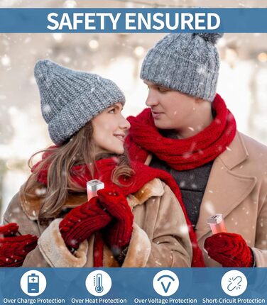 Електричні грілки для рук 5000mAh (2 шт.) - багаторазові, для дітей та дорослих, для активного відпочинку, рожеві