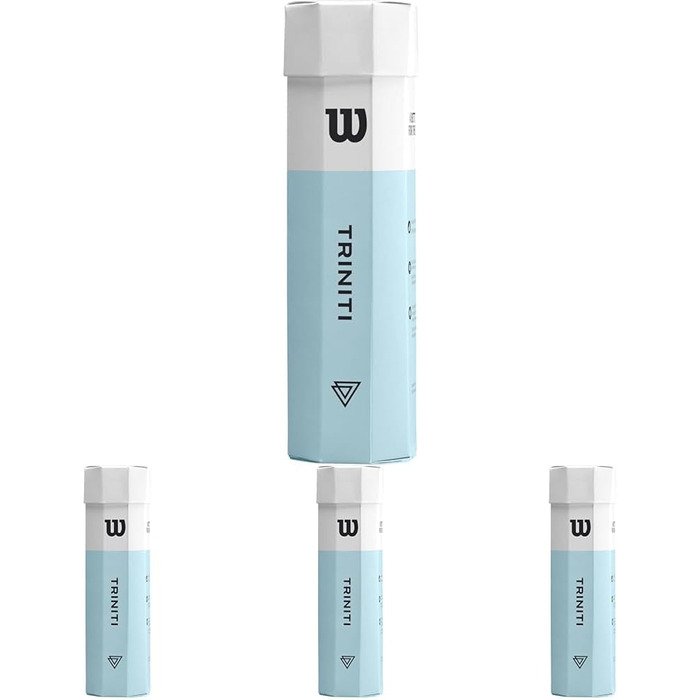 Тенісні м'ячі Wilson Triniti, 4 шт. у упаковці, екологічна упаковка, WRT125200