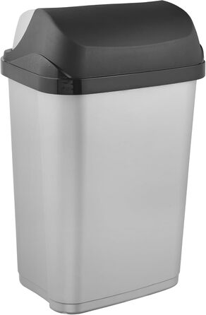 Сміттєвий бак з роликовим кришкою Keeeper Rasmus, світло-сріблястий (2x25 л)