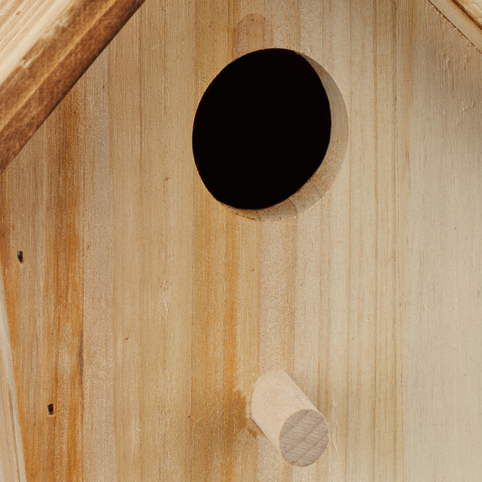 Relaxdays Decorative Birdhouse with Flamed Roof