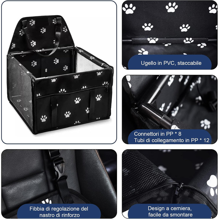 Автомобільний лежак для собак: безпечний, водонепроникний, для маленьких та середніх порід