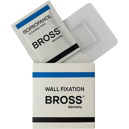 Щітка для унітазу Bross® Silikon - Набір з тримачем, антибактеріальна, швидке висихання, прозора