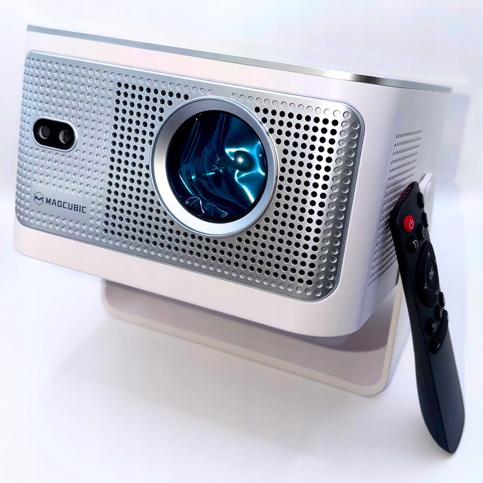 Портативний LCD-проектор Magcubic 4K LED, поворотний, білий