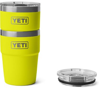 YETI Rambler Stackable Cup with MagSlider Lid - 16 oz (475 ml) - Firefly Yellow
