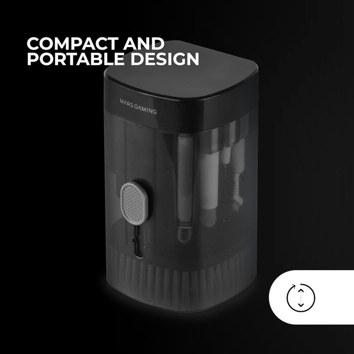 Набір для чищення електроніки Mars Gaming MA-KIT 21 в 1, портативний, з м'якими щітками та мікрофіброю