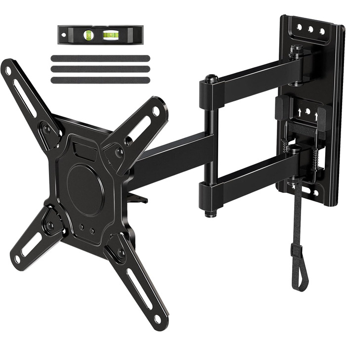 Кріплення для телевізора ELIVED RV TV - для кемпінгу, автодому, вантажівки. Підходить для телевізорів 13-43 дюймів, VESA до 200x200 мм, до 15 кг. Регульоване кріплення.