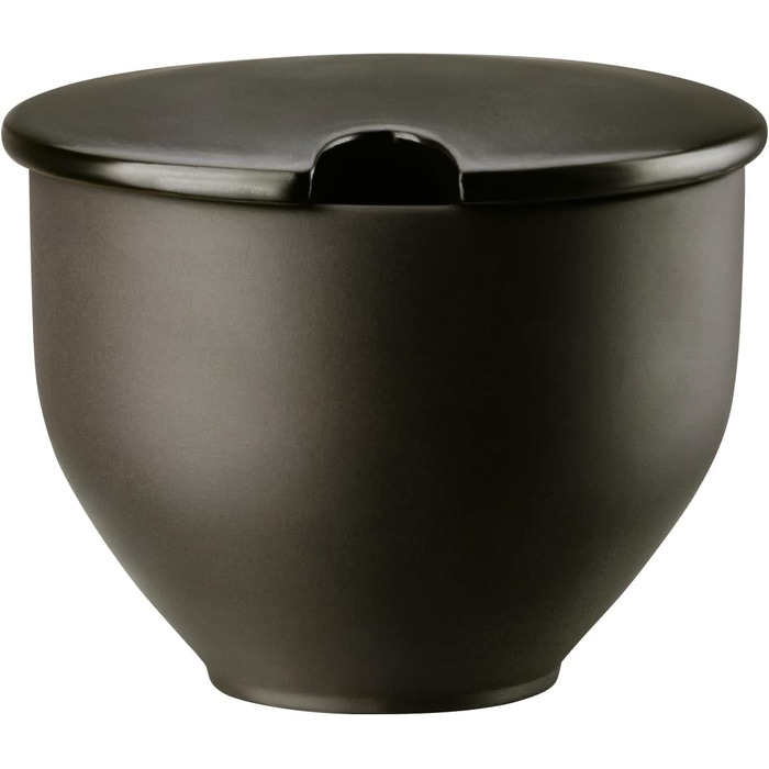 Rosenthal Junto Slate Grey Sugar Bowl with Cutout, 0.28 l