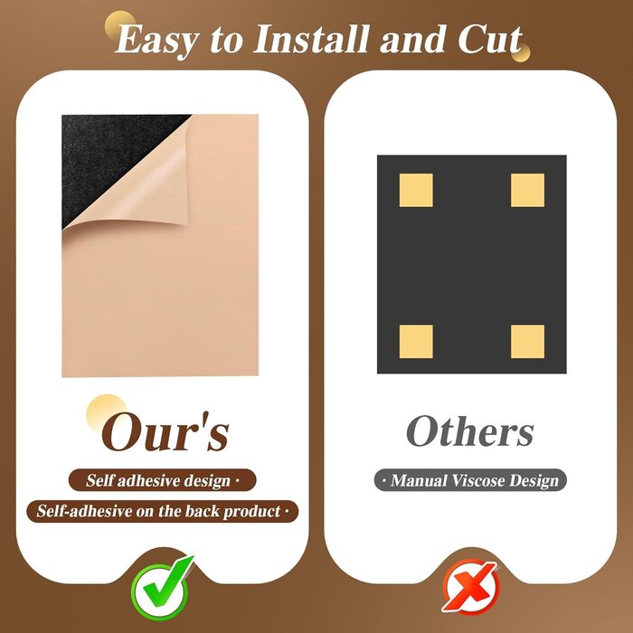 Акустичні настінні панелі NZQXJXZ з дерев'яним шпоном, самоклеючі шумоізоляційні панелі для дому, офісу та студії, 40 x 30 x 1 см, 12 шт.