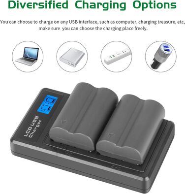 Акумулятор Shentec BP-511 сумісний з Canon EOS 5D, 10D, 20D, 30D, 40D, 50D, 300D, D60, Powershot G1, G2, G3, G5, G6 Pro