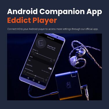 Shanling H0 - Портативний ЦАП/підсилювач, для ПК, ноутбуків, геймінгу, без акумулятора, 32-біт/768kHz DSD256, 3.5mm/4.4mm виходи