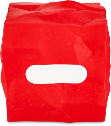 Essey Cosmetic Tissue Box Wipy Cube I, square tissue box dispenser, design tissue box, red, 13x13x13 cm