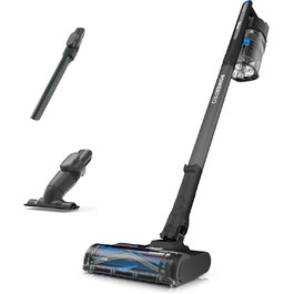 Пилгопоглинач Shark PowerPro бездротовий, акумуляторний, для тварин, алергіків, килимів та твердих поверхонь, з LED-підсвічуванням та гнучким гофрованим всмоктувальним шлангом, Navy Blue, IZ380EU (Срібло та Mauve)